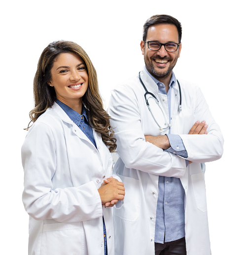 lachende doktoren